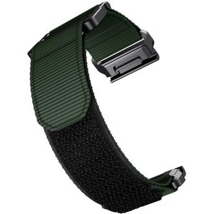 Voor Garmin Fenix 6x / 5x 26mm haak en lusbevestiging nylon horlogeband