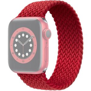 Single-turn Nylon Woven Watchband For Apple Watch Series 6 & SE & 5 & 4 44mm / 3 & 2 & 1 42mm  Size:S(Red)