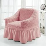 Vier seizoenen universele elastische volledige dekking rok stijl sofa cover  maat: single s 90-140cm (pink one-color)