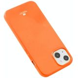 Goosspery Jelly TPU Fluorescentie Schokbestendig en Krashoes Voor iPhone 13 (Oranje)