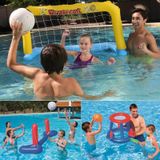Beach Toys Adult Children Parent-Child Swimming Pool Playing Inflatable Beach Ball Toys  Style: 52123 Handball Door + Ball