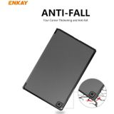 ENKAY ENK-8009 For Samsung Galaxy Tab A7 10.4 2020 T500 / T505 PU Leather + Plastic Smart Case with Three-folding Holder(Grey)