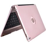 Voor iPad Pro 9 7 inch / iPAD Air 2 horizontale Flip Case + Bluetooth Keyboard(Rose Gold)