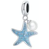 S925 Sterling Silver Starfish Pendant DIY Bracelet Necklace Accessories