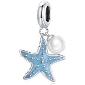 S925 Sterling Silver Starfish Pendant DIY Bracelet Necklace Accessories