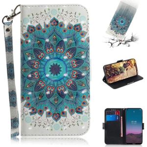 For Nokia 5.4 3D Painted Pattern Magnetic Attraction Horizontal Flip Leather Case with Holder & Card Slot & Wallet & Lanyard(Peacock Wreath)