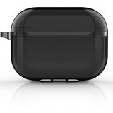 For Airpodspro3 Simple Fluorescent Solid Color Earphone Protective Sleeve(Black)