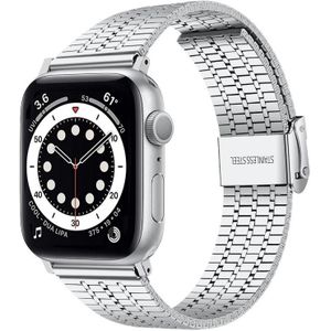 Stalen horlogeband voor Apple Watch Series 7 45 mm / 6 & SE & 5 & 4 44 mm / 3 & 2 & 1 42 mm