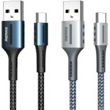 Remax RC-003a 2.4A Type-C / USB-C Barrett Series Charging Data Cable  Length: 1m(Silver)