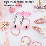 Little Girl Hair Accessories Set Gift Box Children Hairpin Combination Girl Jewelry Headdress Birthday Gift  Style:Bee Models