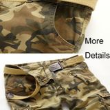 Atletische overall voor heren  casual broek met meerdere zakken  maat: 34 (camouflage geel)