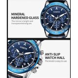 OCHSTIN 6117C multifunctioneel quartz waterdicht heren lederen horloge