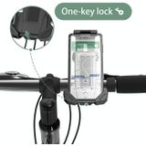 FLOVEME YXF225746 One-Clip Type Fiets Mobiele Telefoon Houder (Zwart)