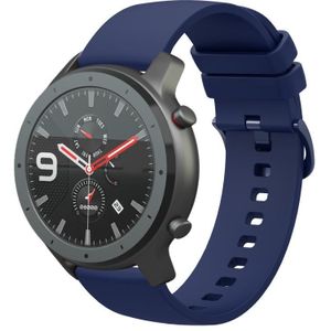 Voor Amazfit GTR 47 mm 22 mm effen kleur zachte siliconen horlogeband