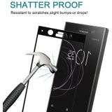 For Sony Xperia XZ1 Compact 0.26mm 9H Surface Hardness 3D Full Screen Tempered Glass Screen Protector(Black)