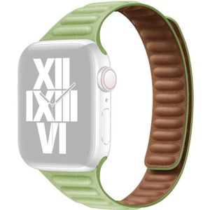Afslanken Loop Magnetische vervanging horlogeband voor Apple Watch Series 7 41mm / 6 & SE & 5 & 4 40mm / 3 & 2 & 1 38mm (gras groen)