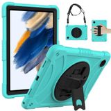 Voor Samsung Galaxy Tab A8 10.5 2021 Rotary Grab Silicone + PC Tablet Case (Mint Green)