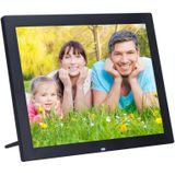 14 inch HD LED Screen Digital Photo Frame with Holder & Remote Control  Allwinner  Alarm Clock / MP3 / MP4 / Movie Player(Black)