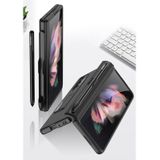 Voor Samsung Galaxy Z Fold3 5G GKK Magnetische Volledige dekking Telefoon Flip Case met Pen Slot