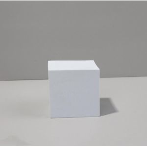 7 x 7 x 6cm Cuboid Geometric Cube Solid Color Photography Photo Background Table Shooting Foam Props(White)