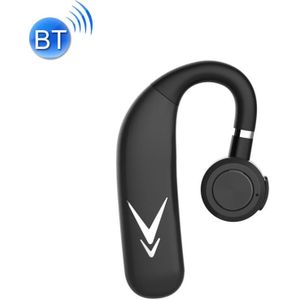 HXSJ J6 TWS Bluetooth 5.0 Single Earhook Noise Annuleren Hoofdtelefoon (Zwart + Zilver)