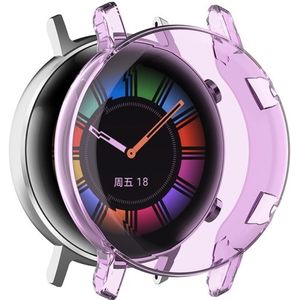 For Huawei Watch GT2 42mm Full Coverage Watch Protective Case with Screen(Transparent Purple)