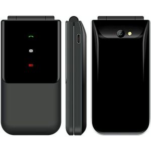 UNIWA F2720 Flip Phone  1.77 inch  SC6531E  Support Bluetooth  FM  GSM  Dual SIM (Black)
