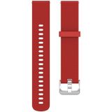 18mm Texture Silicone Wrist Strap Watch Band for Fossil Female Sport / Charter HR / Gen 4 Q Venture HR (Red)