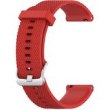 18mm Texture Silicone Wrist Strap Watch Band for Fossil Female Sport / Charter HR / Gen 4 Q Venture HR (Red)