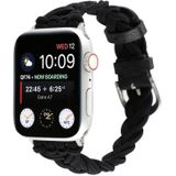 Enkele elastische nylon gevlochten horlogeband voor Apple Watch Ultra 49 mm / serie 8 & 7 45 mm / SE 2 & 6 & SE & 5 & 4 44 mm / 3 & 2 & 1 42 mm