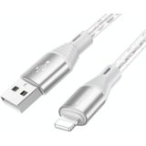 Borofone BX96 USB naar 8-pins siliconen oplaaddatakabel  lengte: 1m
