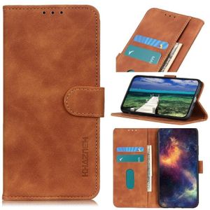 For Samsung Galaxy A82 5G / Quantum 2 KHAZNEH Retro Texture PU + TPU Horizontal Flip Leather Case with Holder & Card Slots & Wallet(Brown)