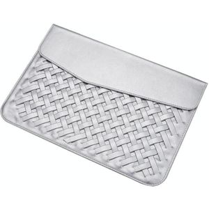 Hand-Woven Computer Bag Notebook Liner Bag  Applicable Model: 13 inch (A1466 / A1369 / A1502 / A1425 / A1466 / A1369 / A1502)(Silver)