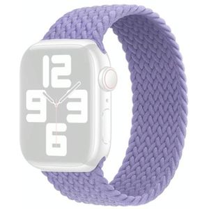 Nylon single-turn gevlochten horlogeband voor Apple Watch Series 7 41mm / 6 & SE & 5 & 4 40mm / 3 & 2 & 1 38mm  Lengte: M 145mm (Britse lavendel)