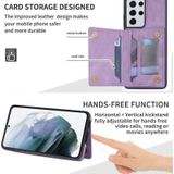 Voor Samsung Galaxy S21 Ultra 5G Line Card Holder -telefoonhoesje