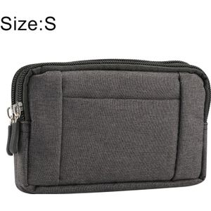 Sports Denim Universal Phone Bag Waist Bag for 5.2 inch or below Smartphones  Size: S (Black)