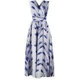 Damesveren Print Kant Slit Jurk (kleur: 80212006 Maat: M)