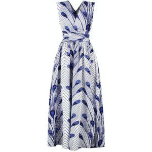 Damesveren Print Kant Slit Jurk (kleur: 80212006 Maat: M)