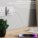 Yesido YC76C PD 20W USB-C / Type-C poort snellader met Type-C naar Type-C kabel  UK-stekker