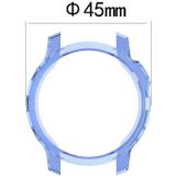 For Garmin Fenix 6S / 6S Pro Smart Watch Half Coverage TPU Protective Case(Transparent Blue)
