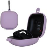 Solid Color Silicone Wireless Bluetooth Earphone Protective Case for Beats Powerbeats Pro (Purple)