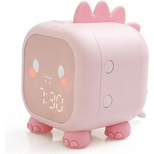 XR-MM-C2007 Multifunctional Smart Night Light Desktop Children Student LED Digital Alarm Clock(Pink)