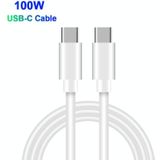 PD100W-A9 PD100W Dual Dort USB-C / Type-C + Dual USB Charger met 5A USB-C / Type-C naar USB-C / Type-C Snellaadkabel voor Apple MacBook Series EU-stekker