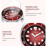 FOXBOX FB0025 legering kalender horloge lichtgevend waterdicht draaibaar quartz horloge