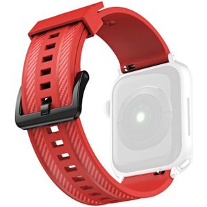 Koolstofvezel textuur vervanging horlogeband voor Apple Watch Series 7 41mm / 6 & SE & 5 & 4 40mm / 3 & 2 & 1 38mm