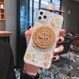 For iPhone 11 Pro Rotating Money More Relief Device Phone Case(Transparent)