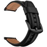 For Garmin Vivoactive3 / Vivomove HR Double Keel Replacement Wrist Strap Watchband(Black)