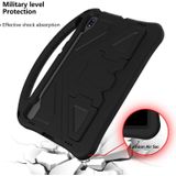For Sumsung Galaxy S7 FE T730 / T736 EVA Flat Anti Falling Protective Case Shell with Holder(Black)