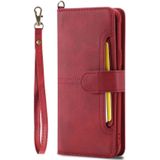 For Galaxy S8 Multifunctional Detachable Magnetic Horizontal Flip Leather Case with Card Slots & Holder & Wallet & Photo Frame(Red)