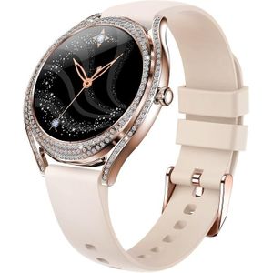 V66 1 28 inch BT5.0 smartwatch ondersteunt hartslag- / slaapdetectie  stijl: siliconen band